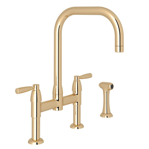 Perrin & Rowe Holborn™ Bridge Kitchen Faucet With U-Spout and Side Spray