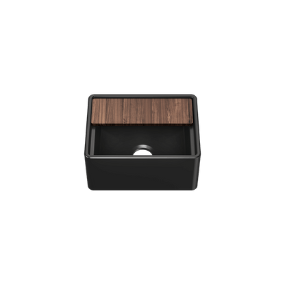 Julien Fira 15'' Single Bowl Bar Sink Matte Black Fireclay