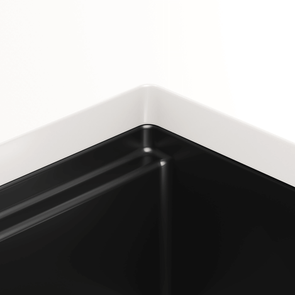 Julien Fira 33'' Single Bowl Kitchen Sink Matte Black Fireclay