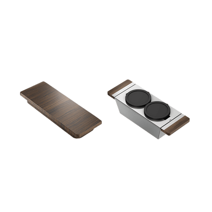 Julien Fira Apron Front Undermount Single Bowl Bar Set with ledge and walnut accessoriy kit, 15"x 19"x 8-3/4"