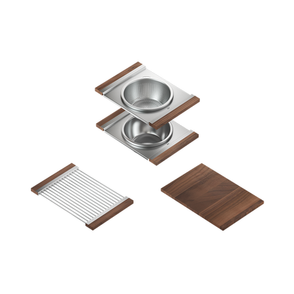 Julien 24" Undermount Single-Bowl Workstation Kitchen Sink Set