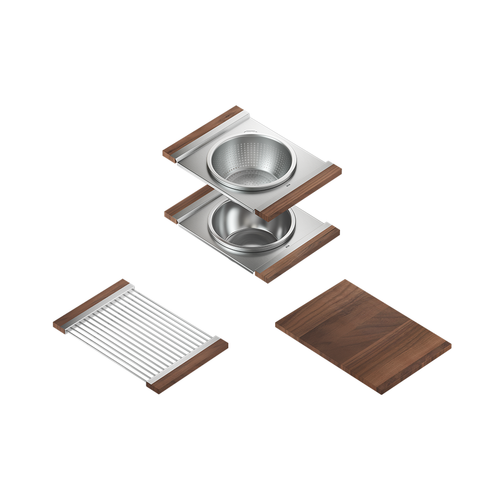 Julien 36" Undermount Double-Bowl Workstation Kitchen Sink Set