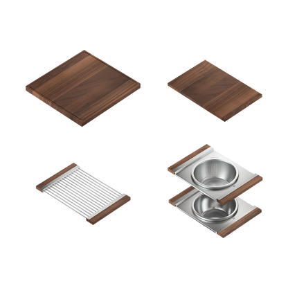 Julien 48" Undermount Single-Bowl Workstation Kitchen Sink Set