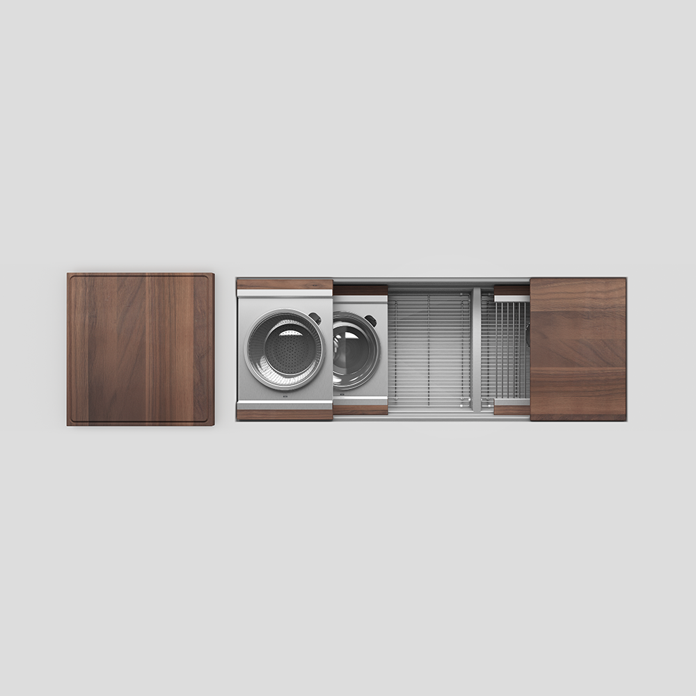 Julien 48" Undermount Double-Bowl Workstation Kitchen Sink Set