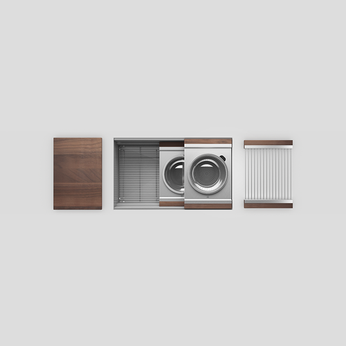Julien 30" Undermount Single-Bowl Workstation Kitchen Sink Set