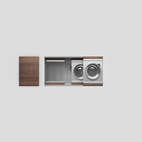 Julien 36" Undermount Single-Bowl Workstation Kitchen Sink Set