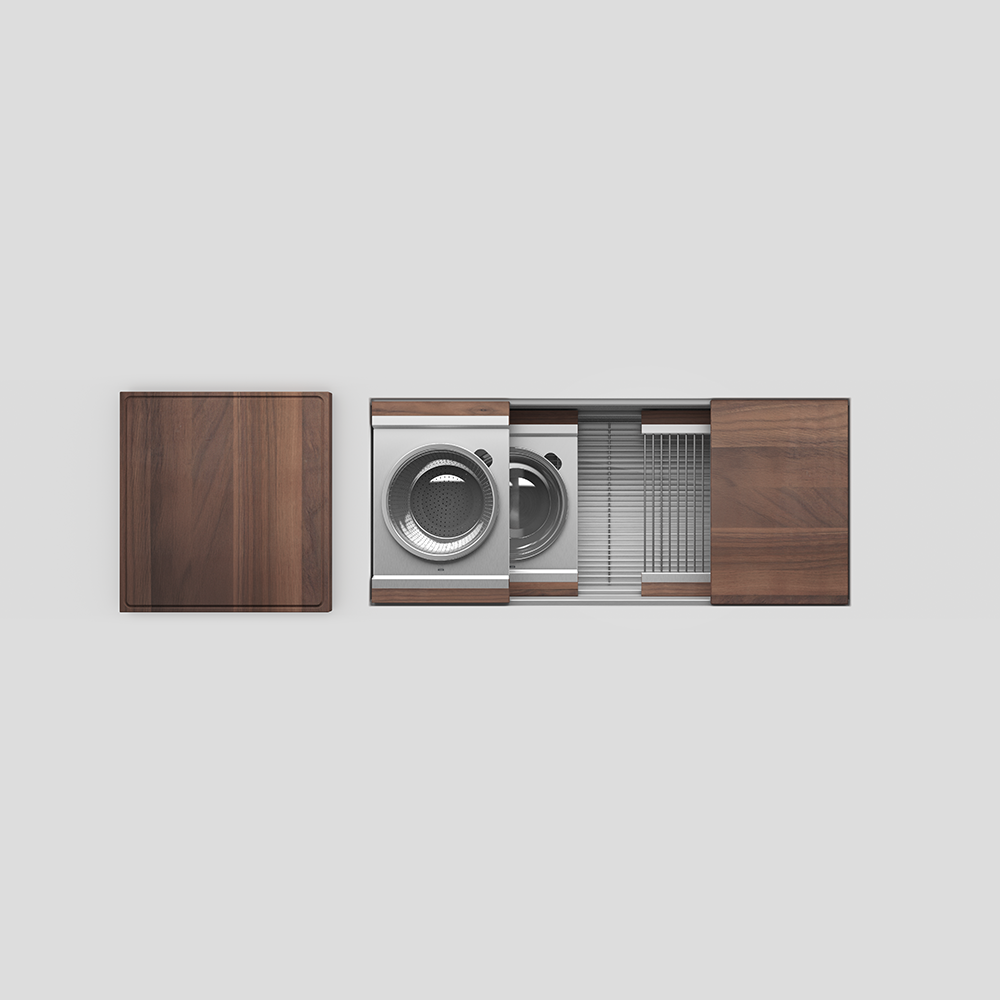 Julien 42" Undermount Single-Bowl Workstation Kitchen Sink Set