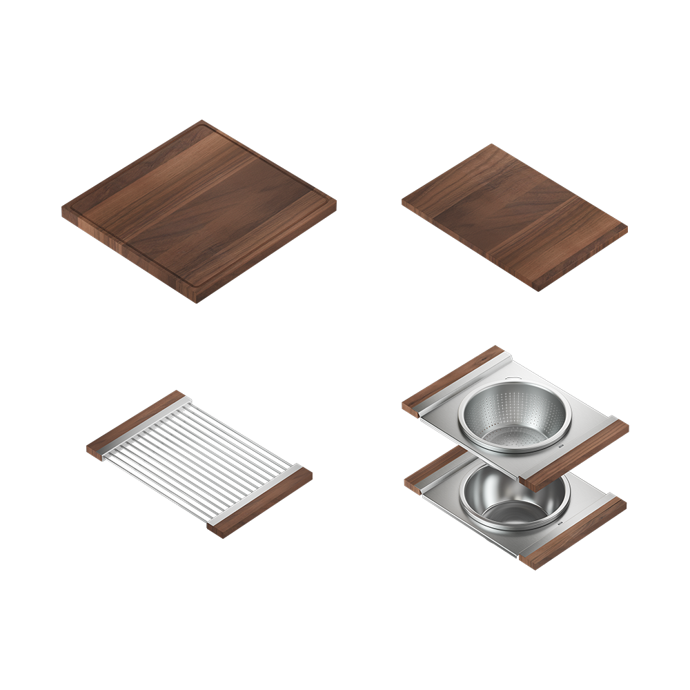 Julien 48" Undermount Single-Bowl Workstation Kitchen Sink Set
