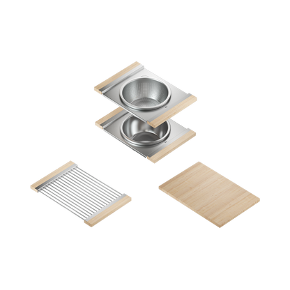 Julien 36" Undermount Double-Bowl Workstation Kitchen Sink Set