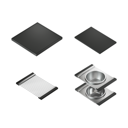 Julien 42" Undermount Single-Bowl Workstation Kitchen Sink Set