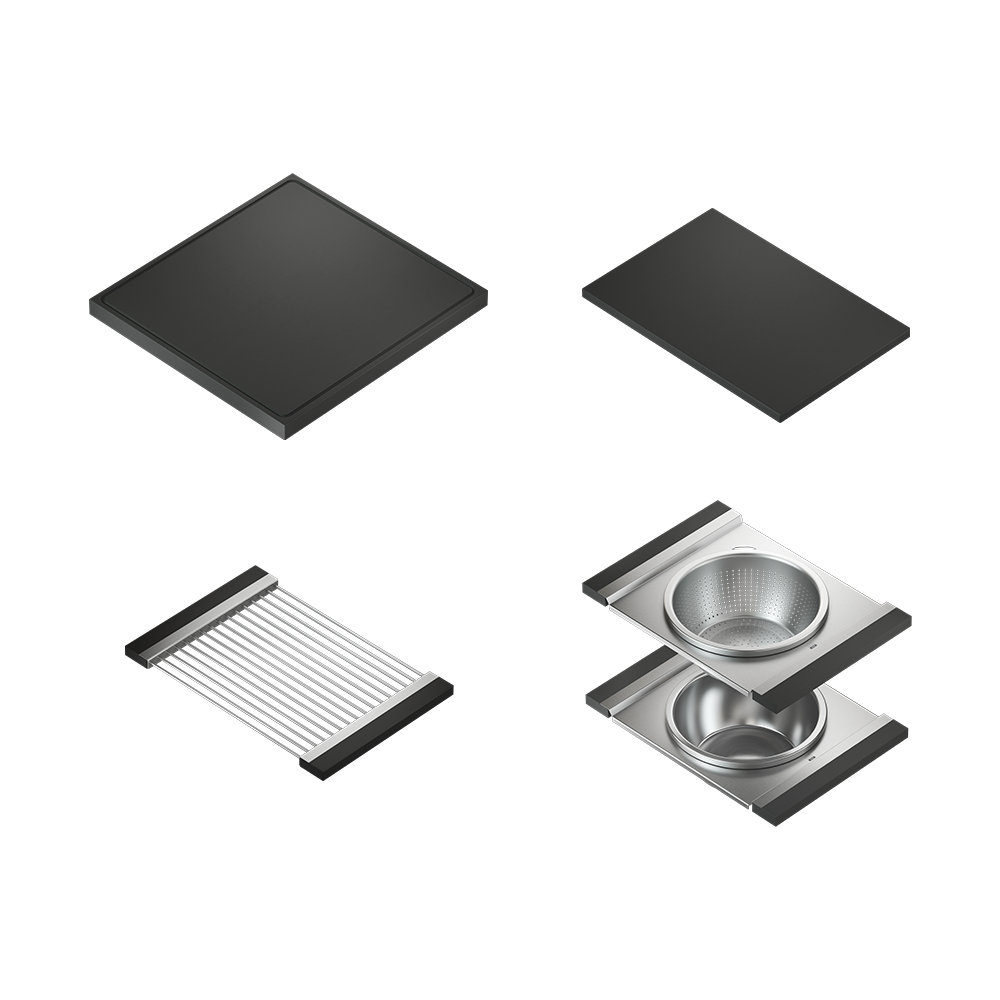 Julien 48" Undermount Single-Bowl Workstation Kitchen Sink Set