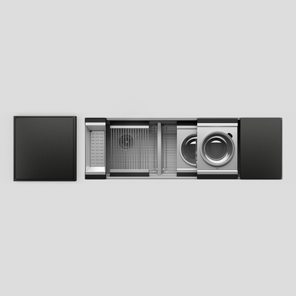 Julien 57" Undermount Double-Bowl Workstation Kitchen Sink Set