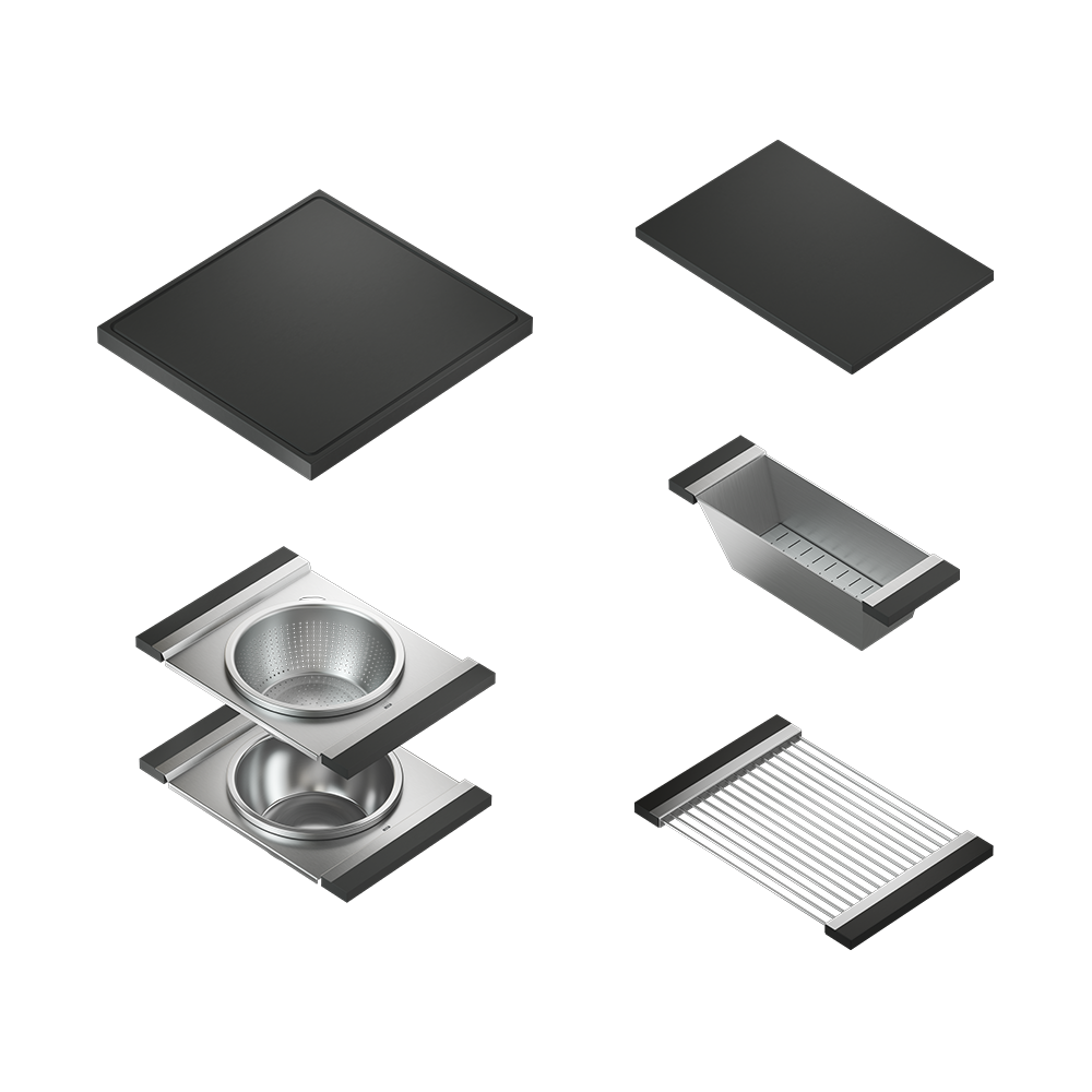 Julien 81" Undermount Double-Bowl Workstation Kitchen Sink Set