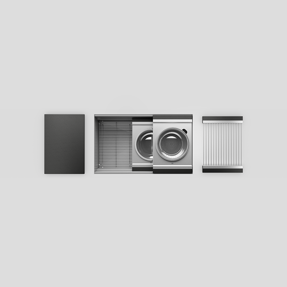 Julien 30" Undermount Single-Bowl Workstation Kitchen Sink Set