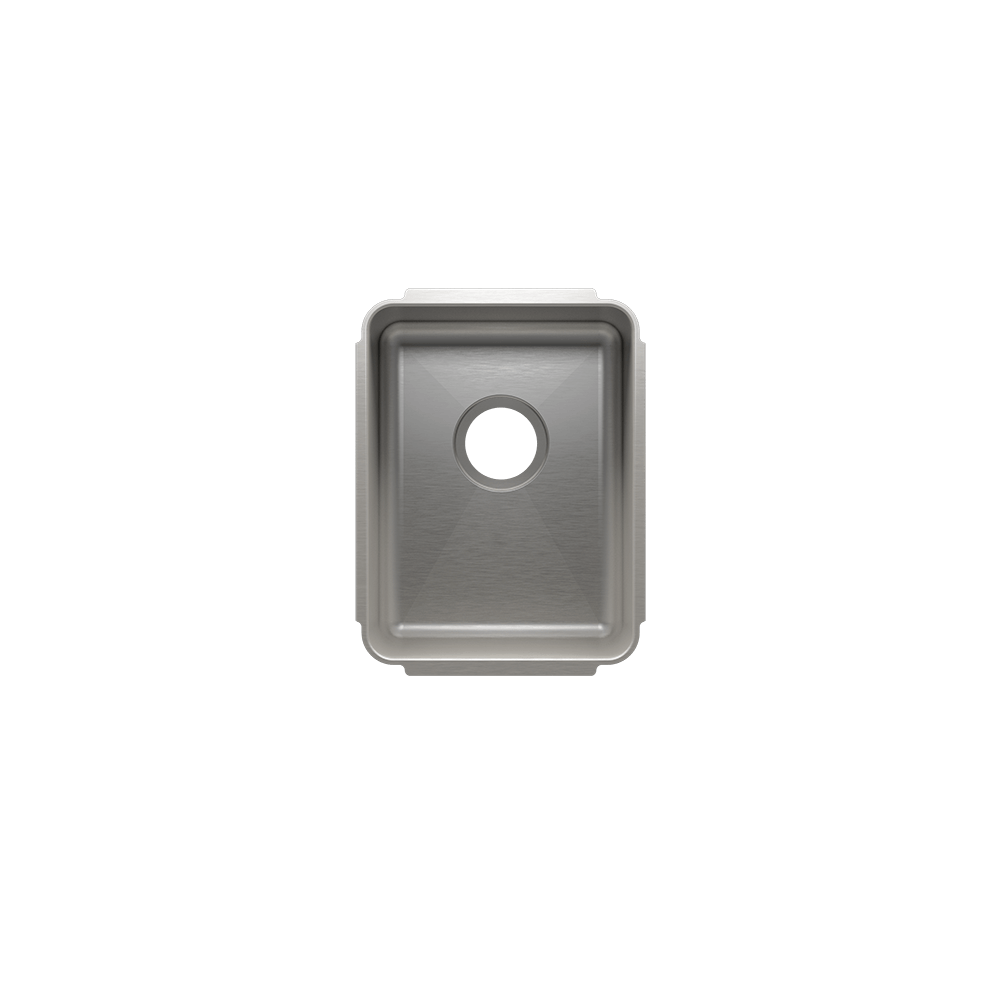 Julien Undermount Classic Single Bowl Kitchen Sink, 12"x16"x8"