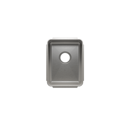 Julien Undermount Classic Single Bowl Kitchen Sink, 12"x16"x8"