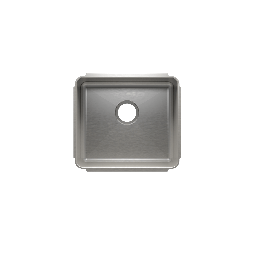 Julien Undermount Classic Single Bowl Kitchen Sink, 18"x16"x8"