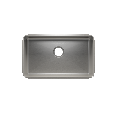 Julien Undermount Classic Single Bowl Kitchen Sink, 27"x16"x8"