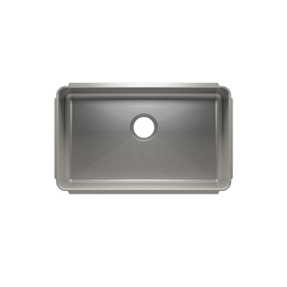 Julien Undermount Classic Single Bowl Kitchen Sink, 27"x16"x10"