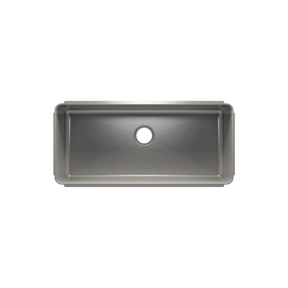 Julien Undermount Classic Single Bowl Kitchen Sink, 36"x16"x10"