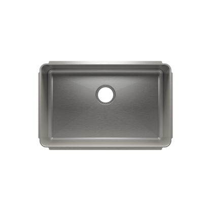 Julien Undermount Classic Single Bowl Kitchen Sink, 27"x17"x10"