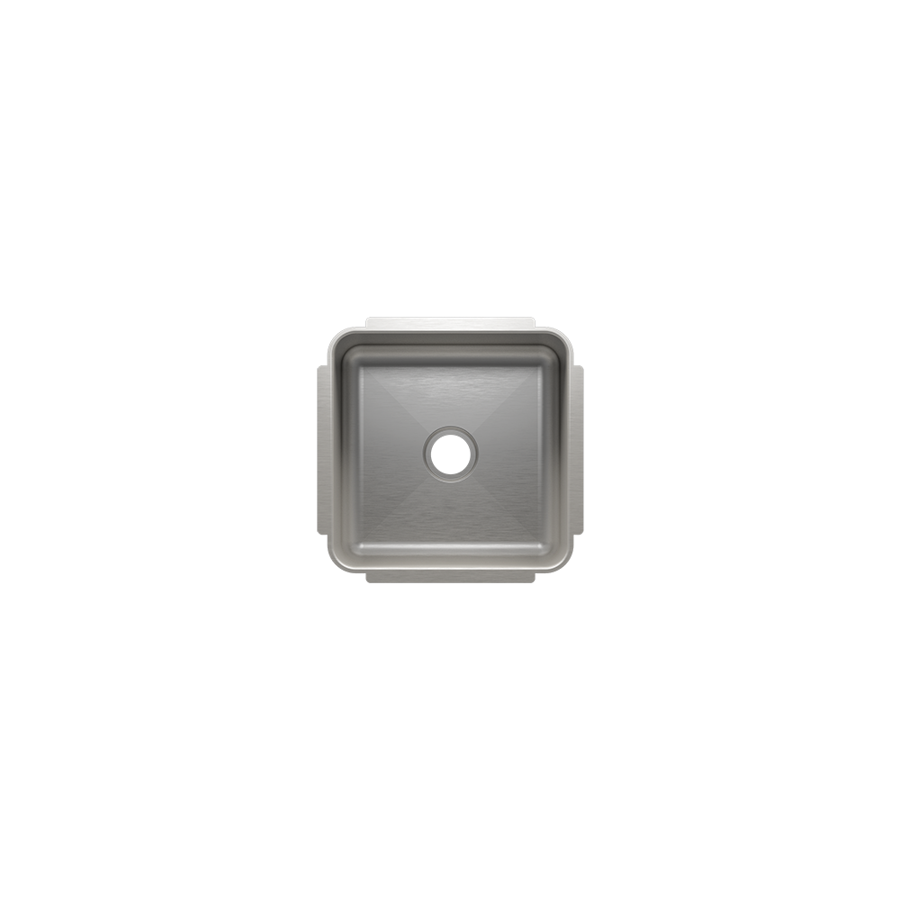 Julien Undermount Classic Single Bowl Bar Sink 2" drain, 12"x12"x7"