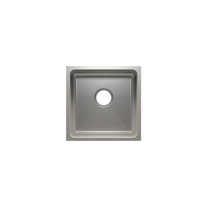 Julien Undermount Classic Single Bowl Bar Sink, 15"x15"x7"