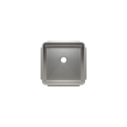 Julien Undermount Classic Single Bowl Bar Sink 2" drain, 15"x15"x7"