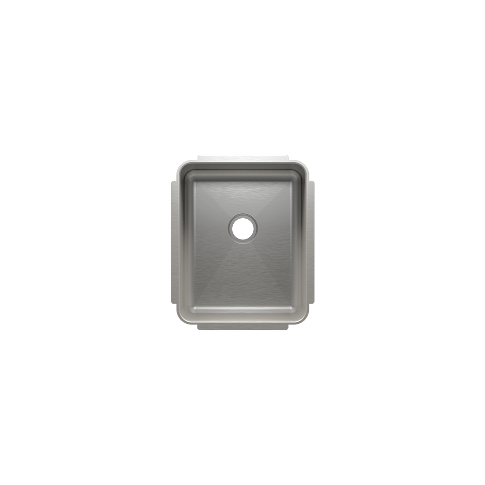 Julien Undermount Classic Single Bowl Bar Sink 2" drain, 12"x15"x7"