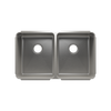 Julien Undermount Classic Double Bowl Kitchen Sink, L15"x18"x10" R15"x18"x10"
