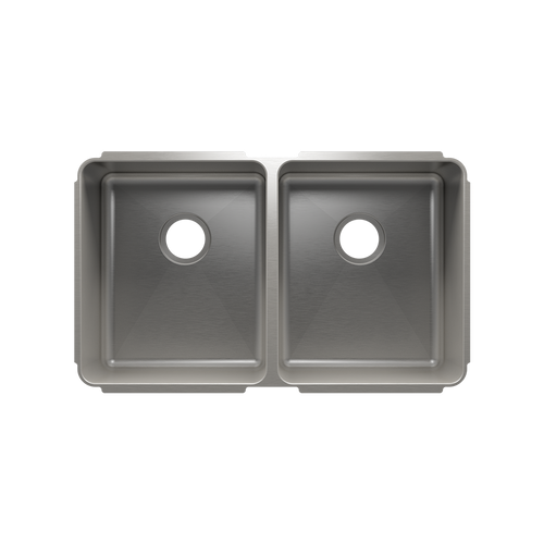 Julien Undermount Classic Double Bowl Kitchen Sink, L15"x18"x10" R15"x18"x10"