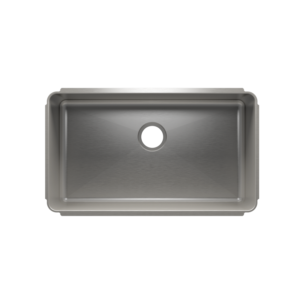 Julien Undermount Classic Single Bowl Kitchen Sink, 30"x17"x10"