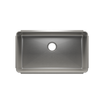 Julien Undermount Classic Single Bowl Kitchen Sink, 30"x17"x10"