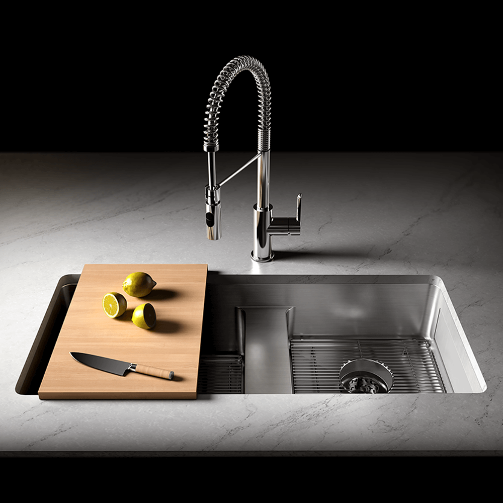 Julien Undermount Classic Single Bowl Kitchen Sink, 30"x17"x10"