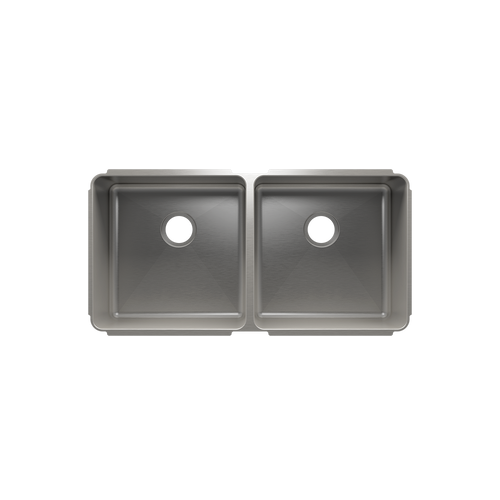 Julien Undermount Classic Double Bowl Kitchen Sink, L18"x18"x10" R18"x18"x10"