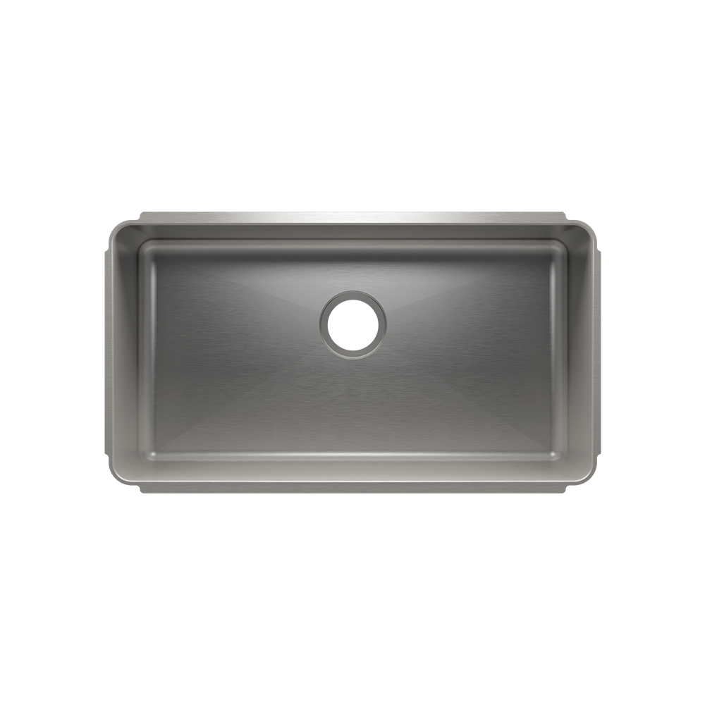 Julien Undermount Classic Single Bowl Kitchen Sink, 30"x16"x8"