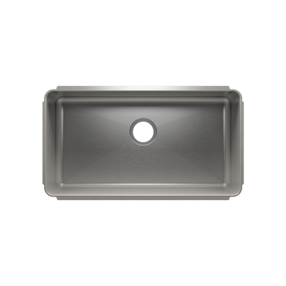 Julien Undermount Classic Single Bowl Kitchen Sink, 30"x16"x8"