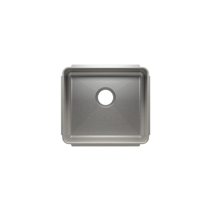 Julien Undermount Classic Single Bowl Kitchen Sink, 18"x16"x10"