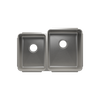 Julien Undermount Classic Double Bowl Kitchen Sink, L12"x16"x8" R15"x18"x10"