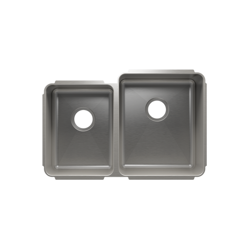 Julien Undermount Classic Double Bowl Kitchen Sink, L12"x16"x8" R15"x18"x10"