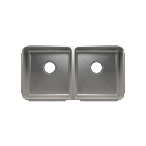 Julien Undermount Classic Double Bowl Kitchen Sink, L15"x16"x8" R15"x16"x8"