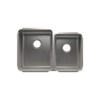 Julien Undermount Classic Double Bowl Kitchen Sink, L15"x18"x10" R12"x16"x8"