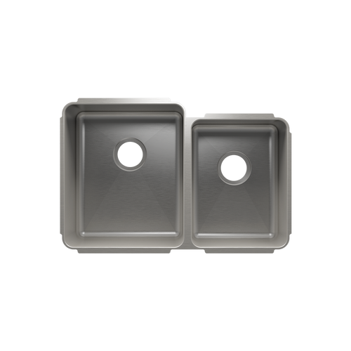 Julien Undermount Classic Double Bowl Kitchen Sink, L15"x18"x10" R12"x16"x8"