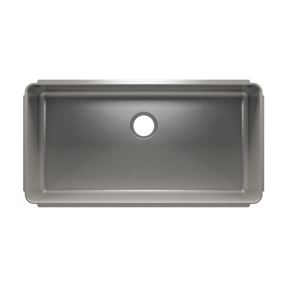 Julien Undermount Classic Single Bowl Kitchen Sink, 36"x18"x10"