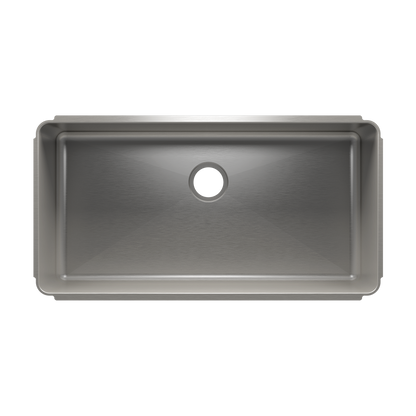 Julien Undermount Classic Single Bowl Kitchen Sink, 36"x18"x10"