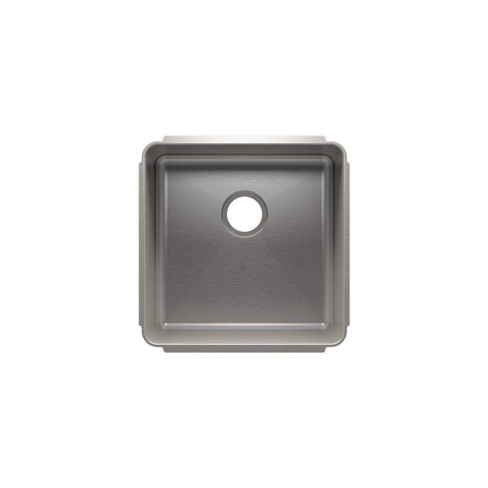 Julien Undermount Classic Single Bowl Kitchen Sink, 18"x18"x10"