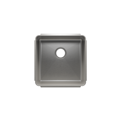 Julien Undermount Classic Single Bowl Kitchen Sink, 18"x18"x10"