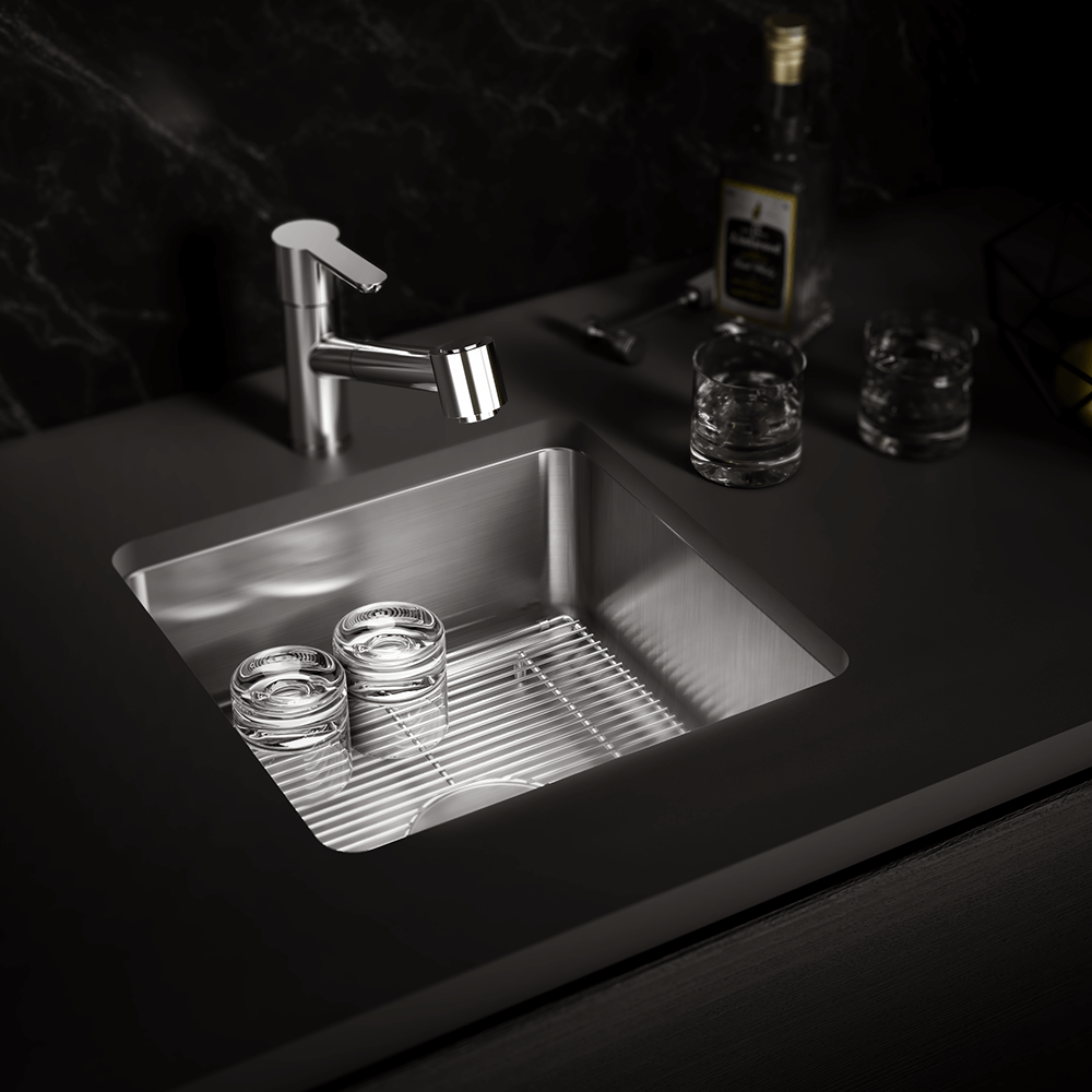 Julien Undermount Classic Single Bowl Kitchen Sink, 18"x18"x10"