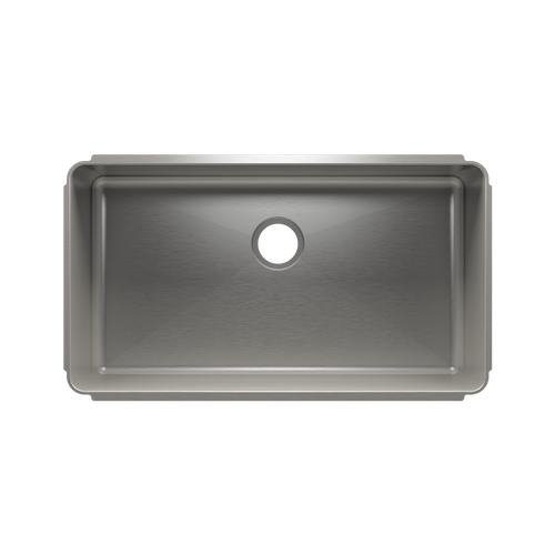 Julien Undermount Classic Single Bowl Kitchen Sink, 33"x18"x10"