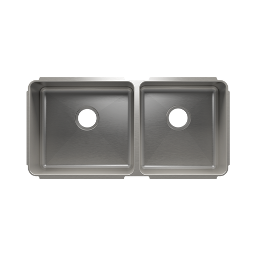 Julien Undermount Classic Double Bowl Kitchen Sink, L18"x16"x8" R15"x16"x8"